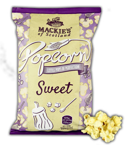 Mackie's Sweet Popcorn 100g RRP £1 CLEARANCE XL 59p or 2 for £1